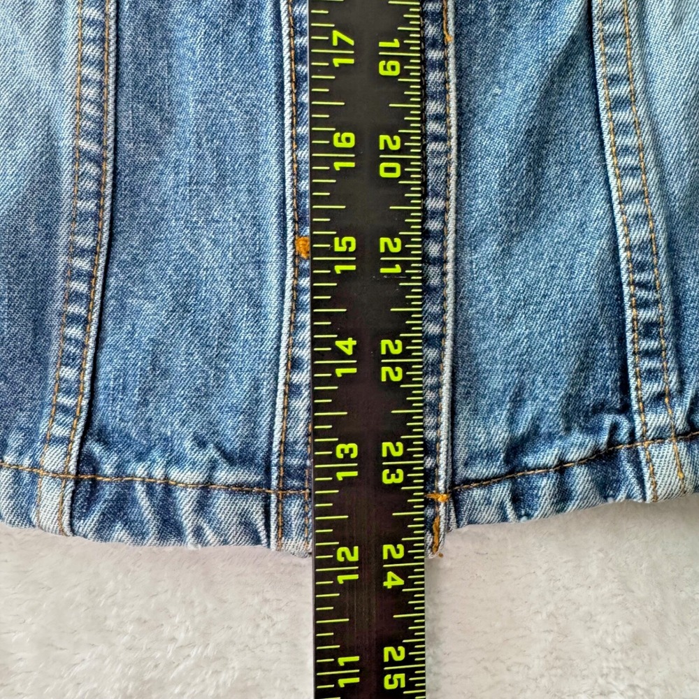Periscope‎ Jean Jacket Women Size Small Blue Denim Fitted Waist - Picture 14 of 16